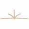 Ekena Millwork Davenport Smooth Timber Gable Bracket, Douglas Fir, 108"W x 54"H x 1 1/2"D x 3 1/2"F, 12/12 Pitch GBW108X54X0204DAV00SDF - alternate 4